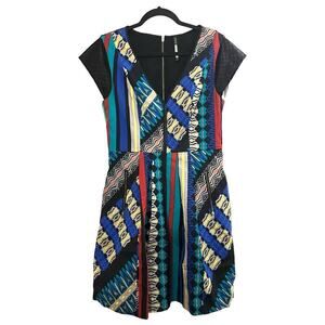 PLENTY by Tracy Reese Artsy Pattern Print Graphic Multicolor Dress - Sz 10